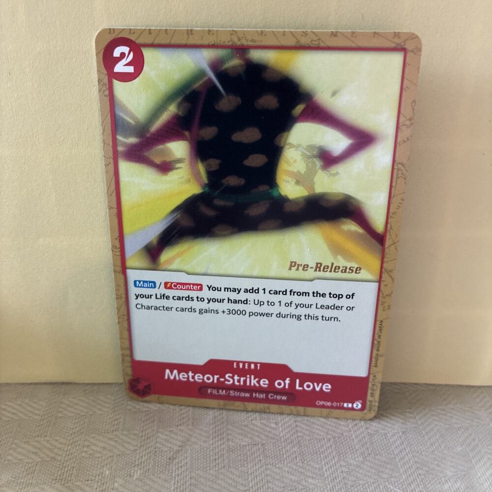 One Piece Meteor-Strike of Love (OP06-017 Pre Release Promo NM